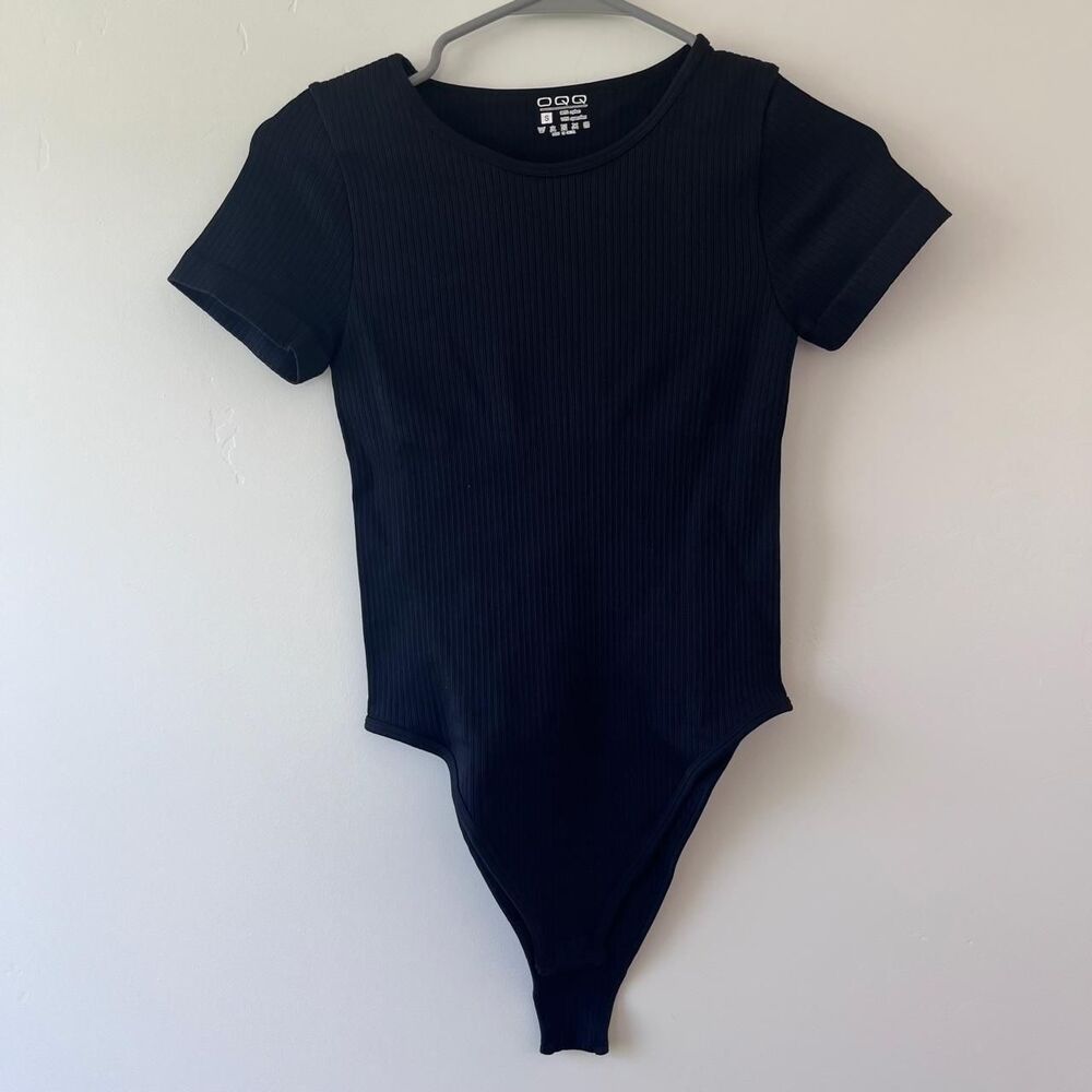 Unbranded Women's Black and Navy Bodysuit